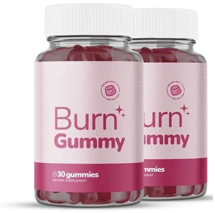2 pink Burn Gummy jars of 30 gummies each