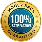 100% satisfaction guarantee badge
